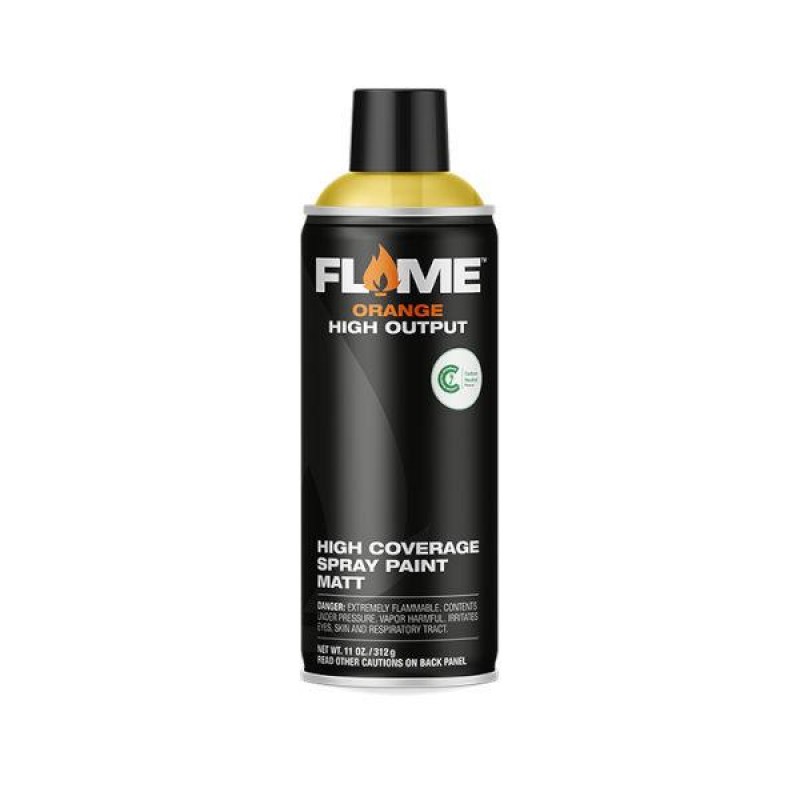 Flame Spray Paint 400ml FO-102 Zinc Yellow