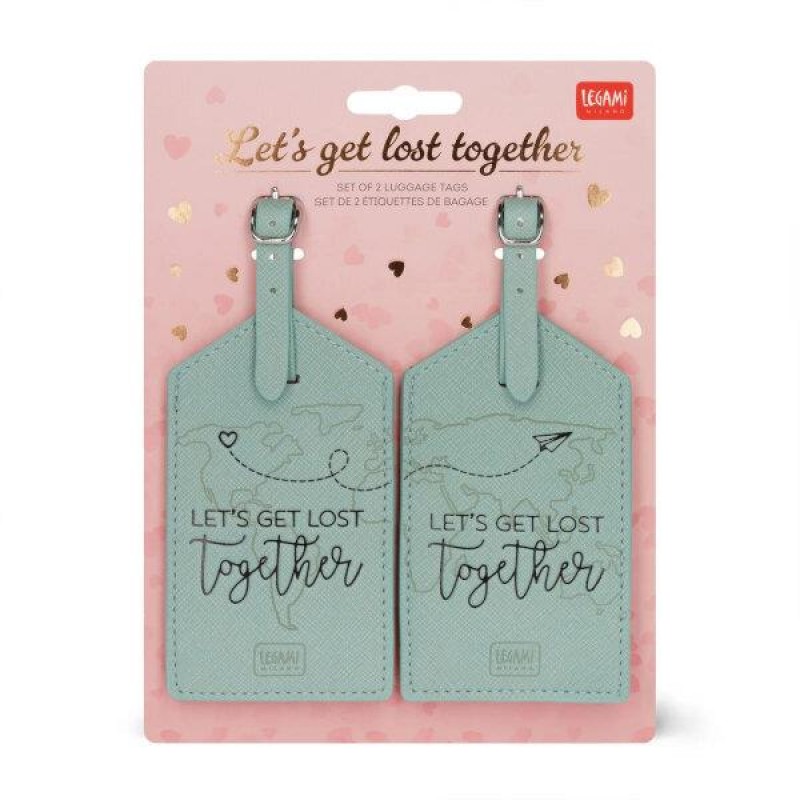 Legami Luggage Tag Lets get lost together