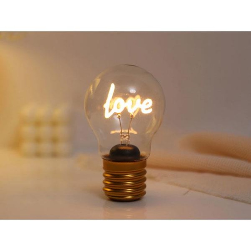 Λάμπα Bulb-Shaped Love 12cm