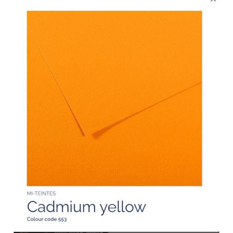 Mi-Teintes A4 21x29,7cm 160gr 553 Cadmium yellow