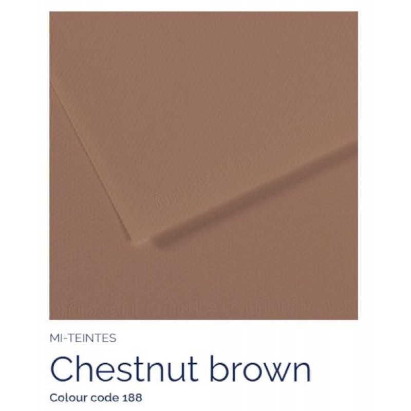 Mi-Teintes A4 21x29,7cm 160gr 188 Chestnut brown