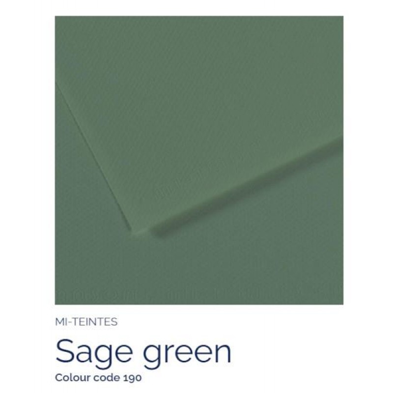 Mi-Teintes A4 21x29,7cm 160gr 190 Sage green