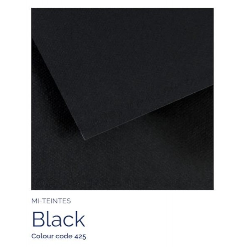 Mi-Teintes 50x65cm 160gr 425 Black