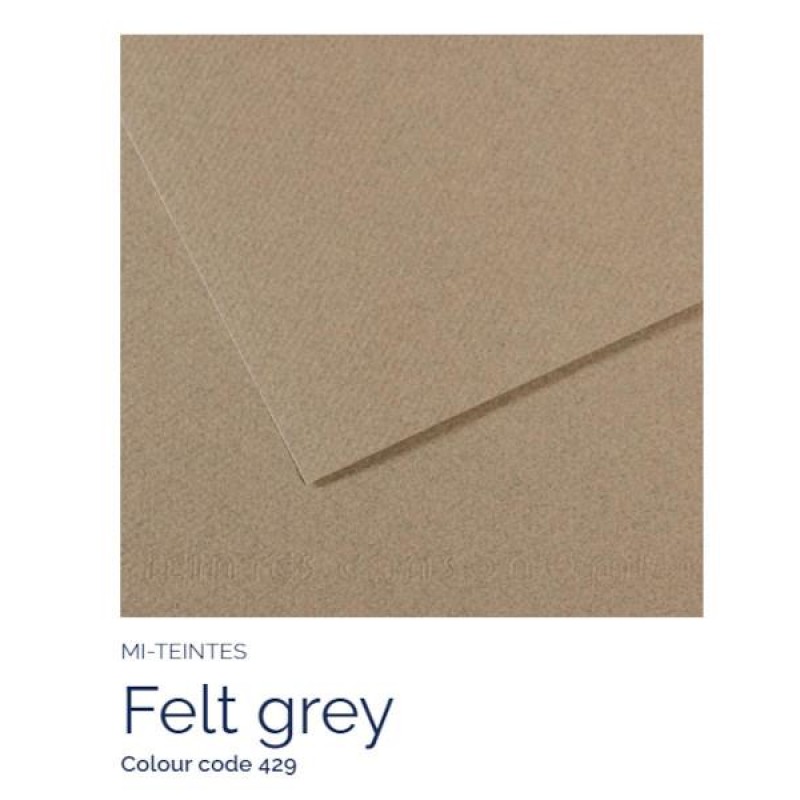 Mi-Teintes 50x65cm 160gr 429 Felt grey