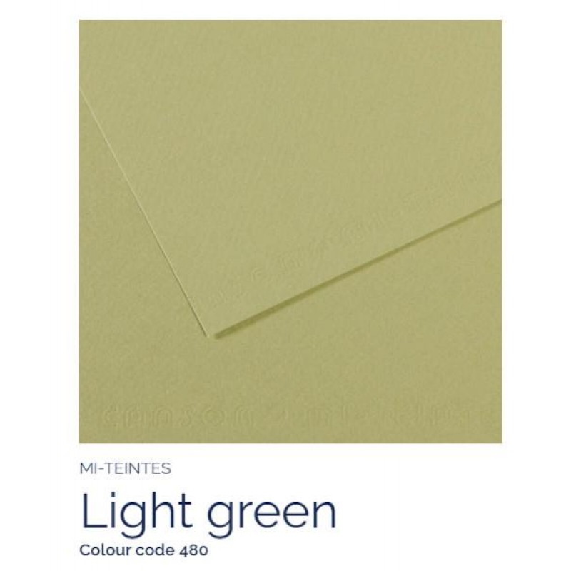 Mi-Teintes A4 21x29,7cm 160gr 480 Light green