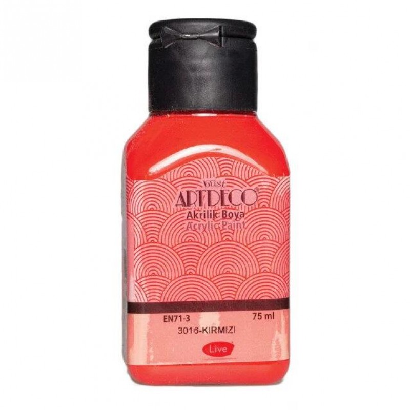 Artdeco 75ml Ακρυλικό Χρώμα Red 3016