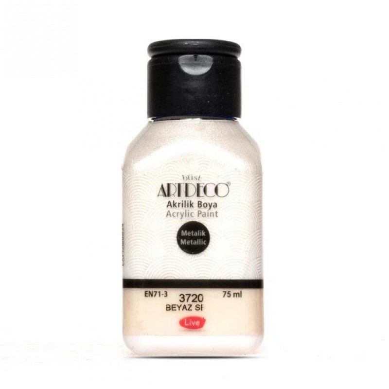 Artdeco 75ml Ακρυλικό Μεταλλικό Χρώμα White Pearl 3720