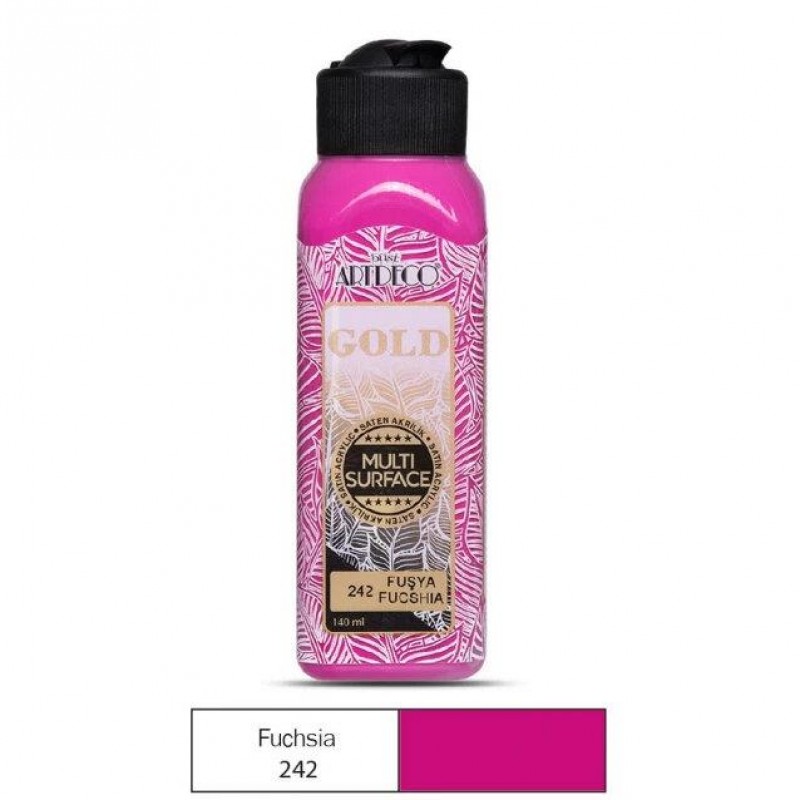 Artdeco Gold 140ml Ακρυλικό Multi Surface Fuchsia 242