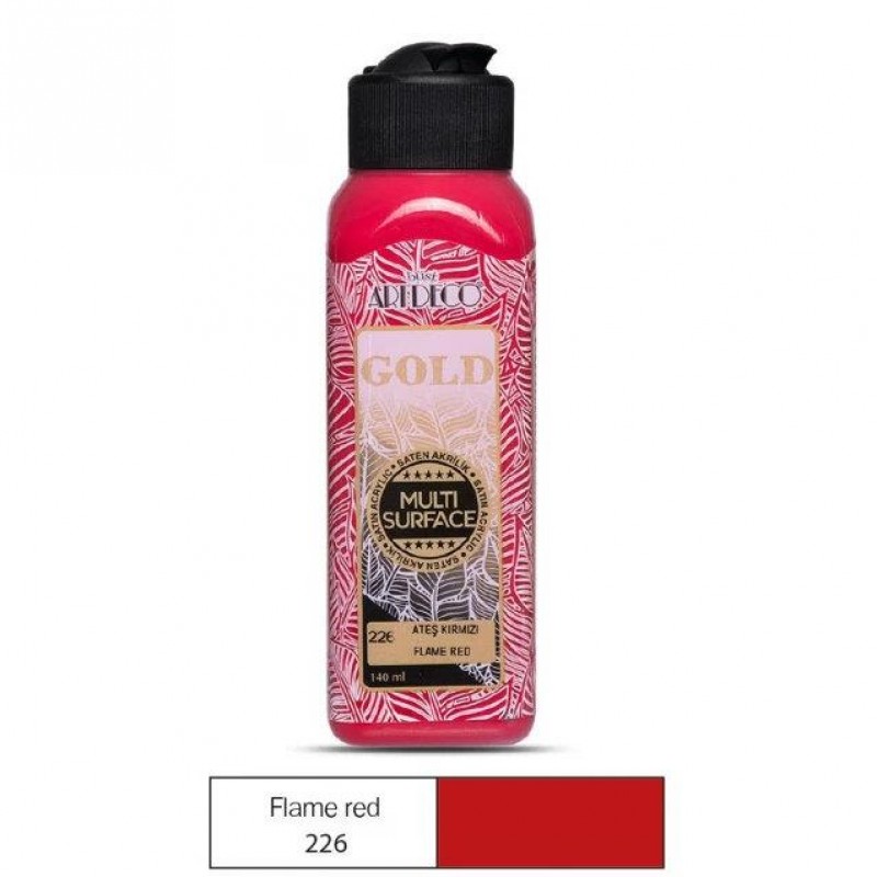 Artdeco Gold 140ml Ακρυλικό Multi Surface Flame Red 226