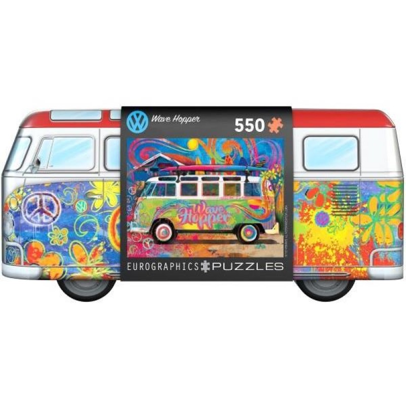 Eurographics 550τεμ Παζλ Vw Bus Wave Hopper σε Μεταλλικό Κουτί