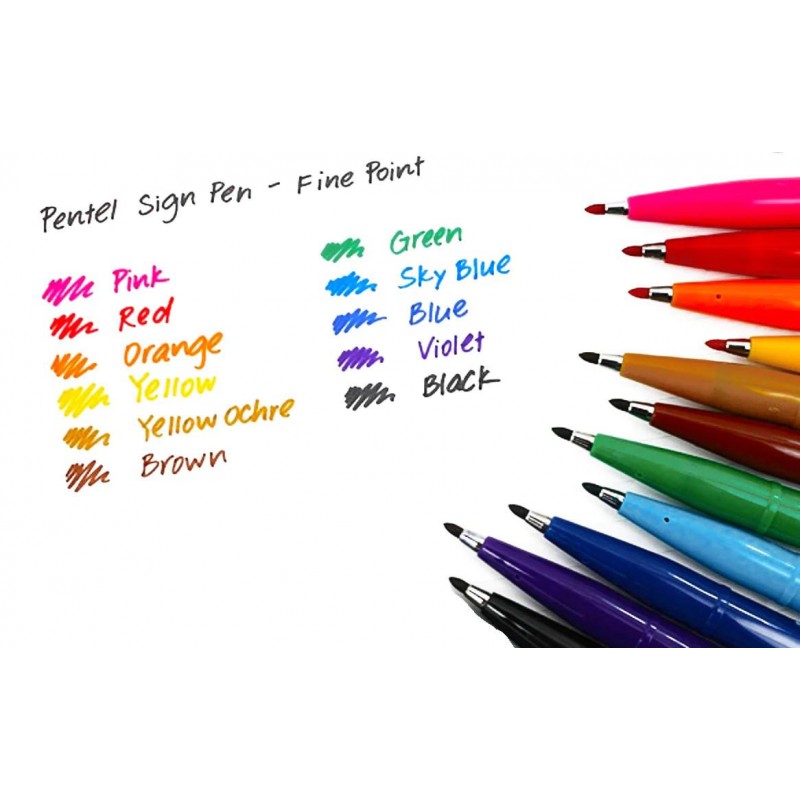 Touch Brush Sign Pen Black