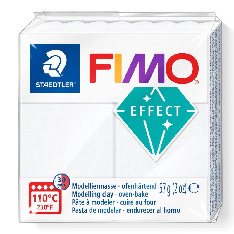 Fimo Effect Glitter 57g 052 White