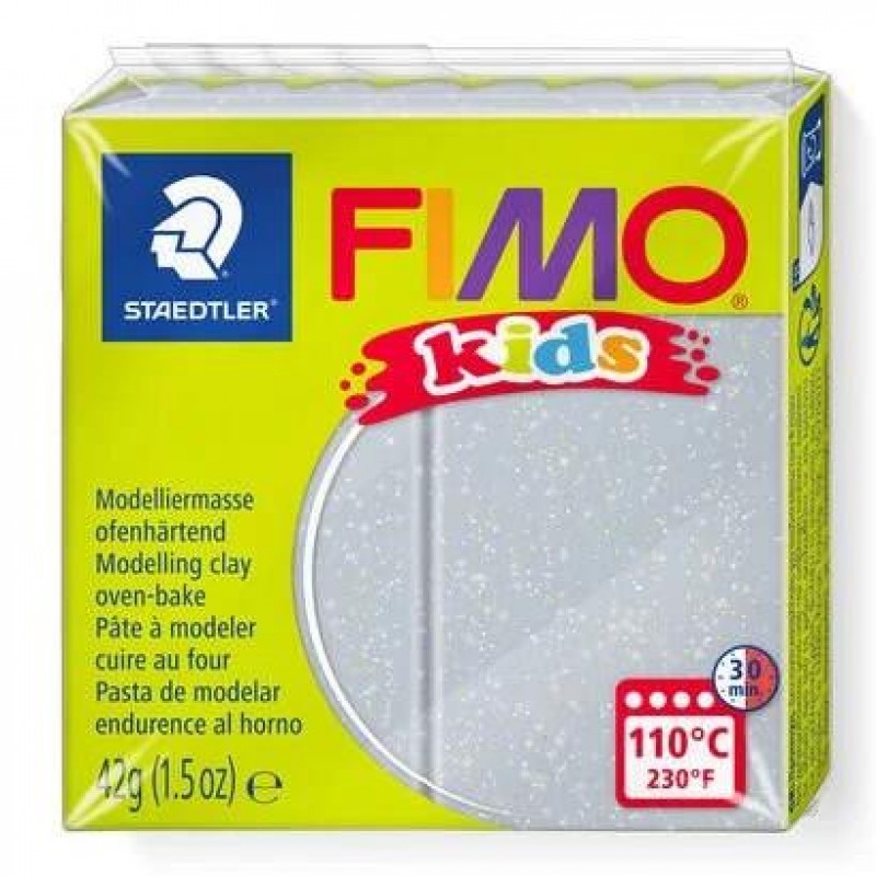 Fimo Kids 42g Glitter Silver