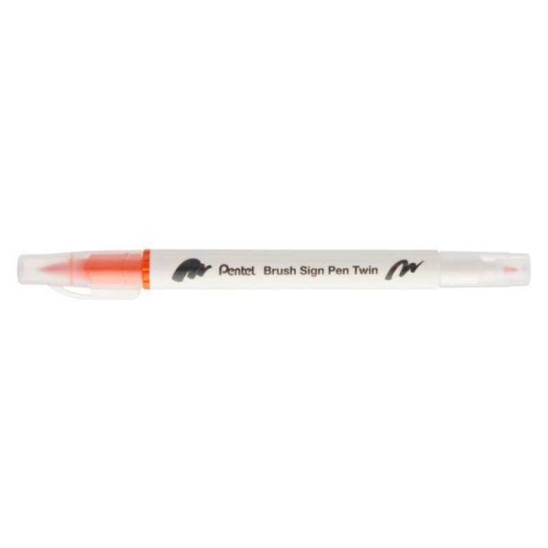 Sign pen twin brush Orange