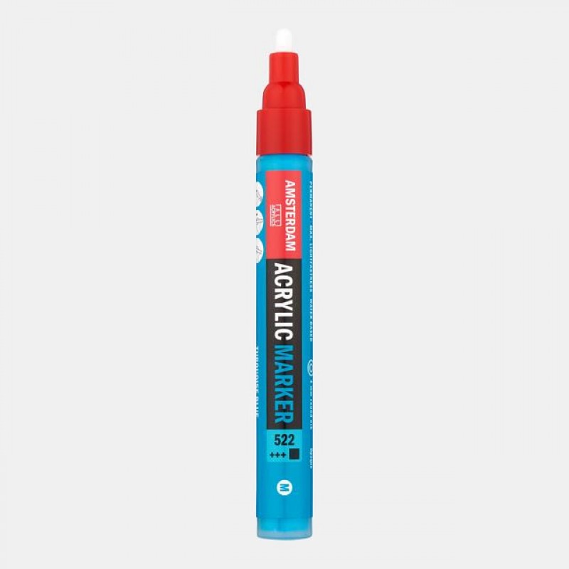 Acrylic Marker Medium 3-4mm 522 Turquoise Blue