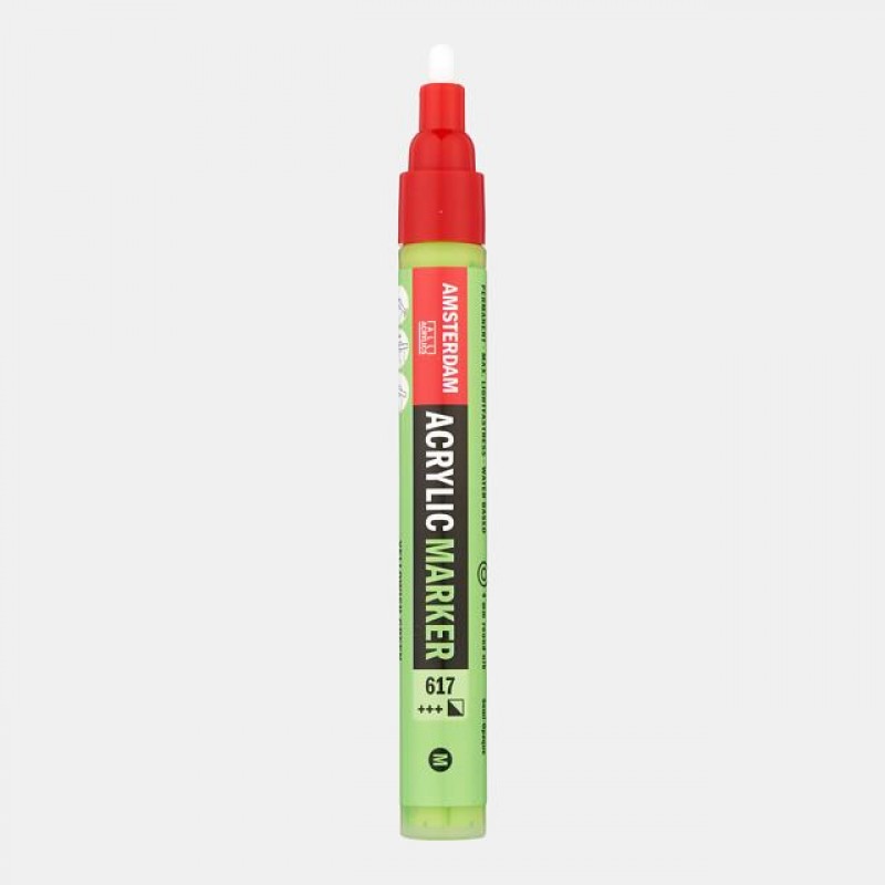 Acrylic Marker Medium 3-4mm 617 Yellowish Green