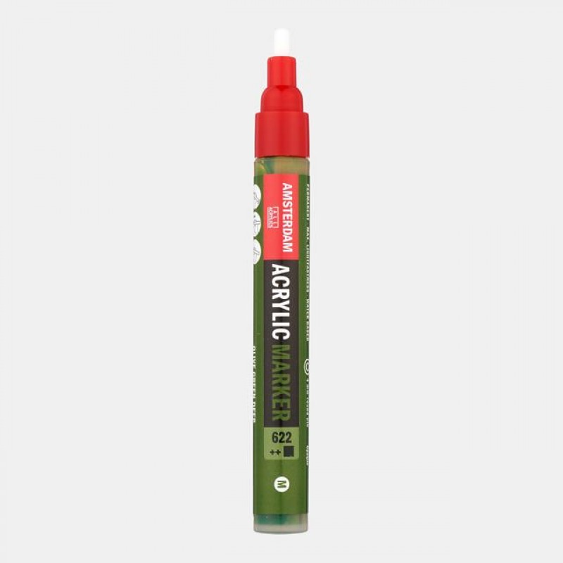 Acrylic Marker Medium 3-4mm 622 Olive Green Deep