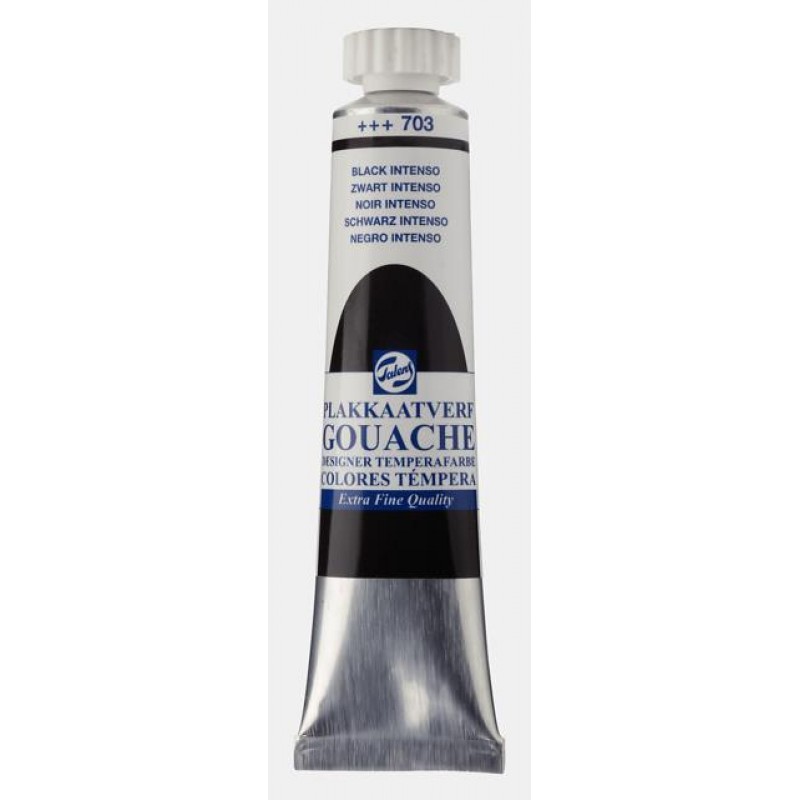 Talens Gouache 20ml No 703 Black Intense