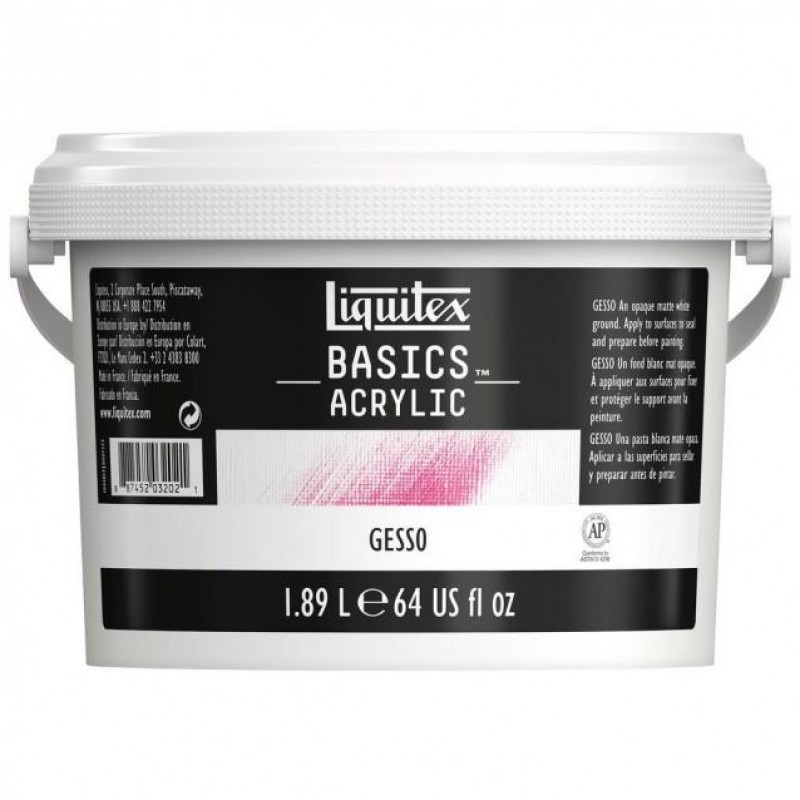 Liquitex Basics Έτοιμη Προετοιμασία Gesso 1,89lt