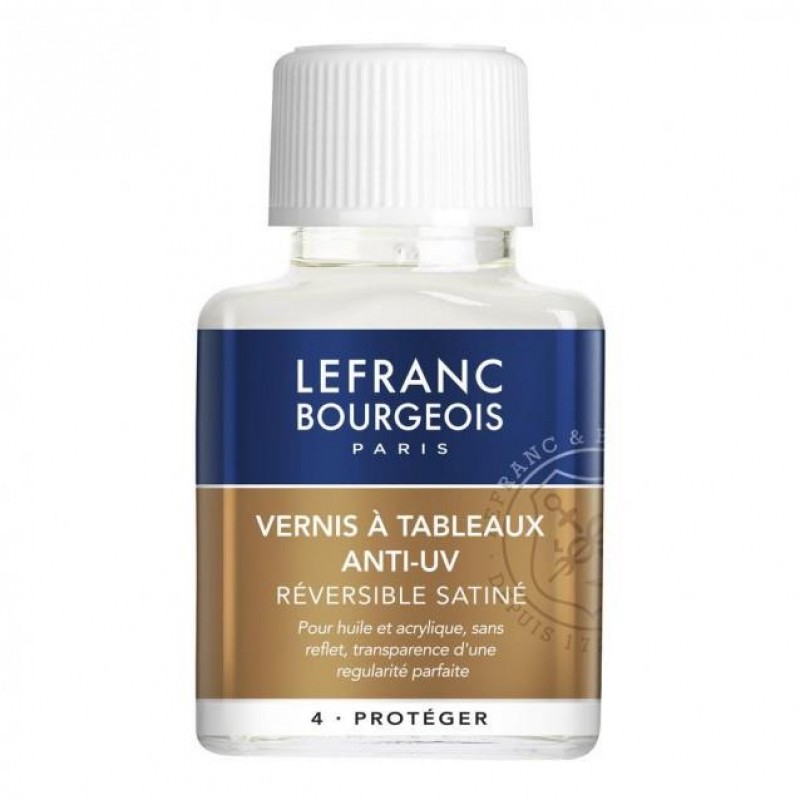 Lefranc Bourgeois Σατινέ Βερνίκι για Λάδι/Ακρυλικό Anti-UV 75ml