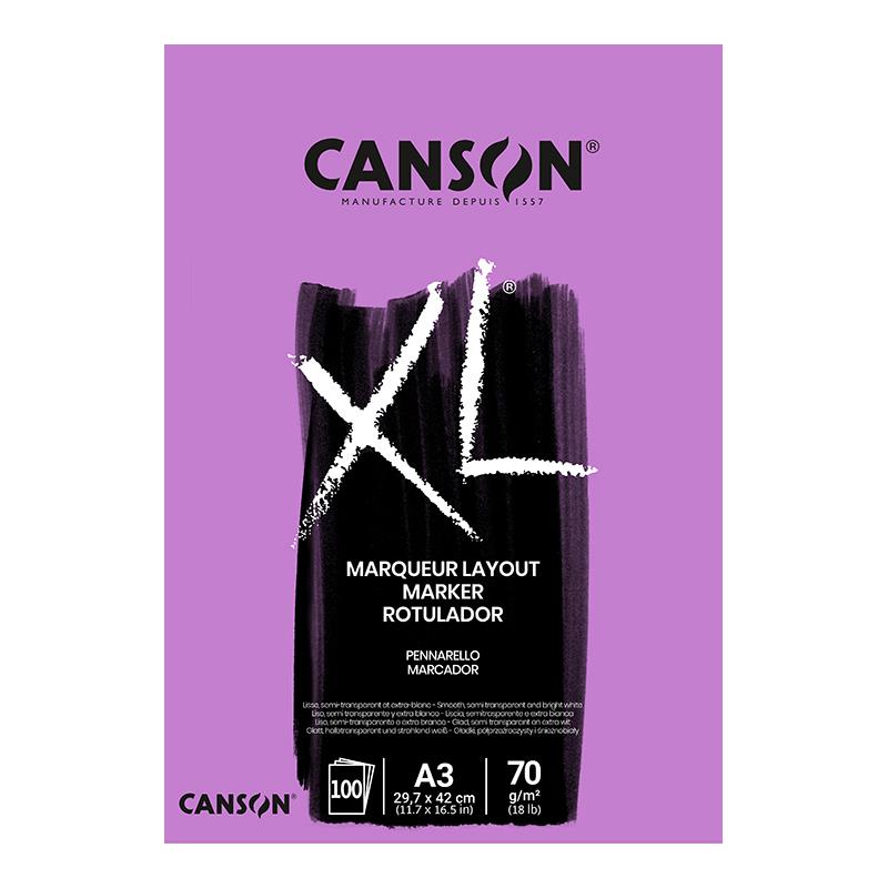 Canson Μπλοκ XL Marker A3 - 297mm x 420mm 70g 100φ