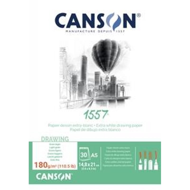 Μπλοκ Σχεδίου Canson 1557 A5 180g 30φ