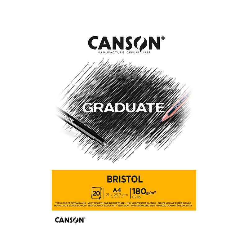 Canson Μπλοκ Bristol Graduate A4 180g 20p