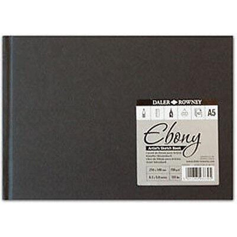 Daler Ebony Sketchbook A5 Landscape 150g 62p