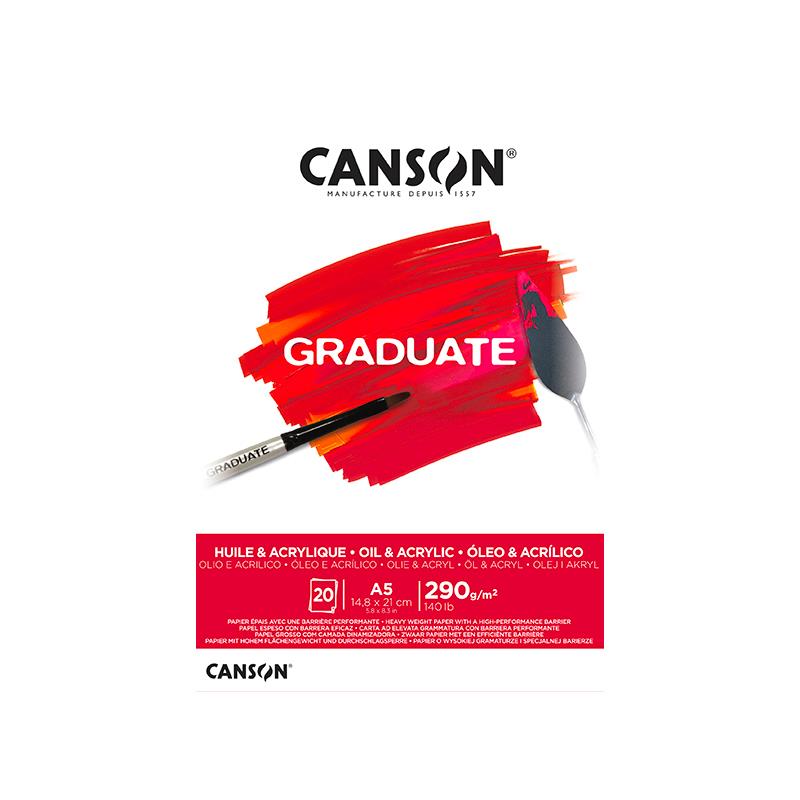 Canson Graduate Μπλοκ για Λάδι και Ακρυλικό A5 290gr 20φ