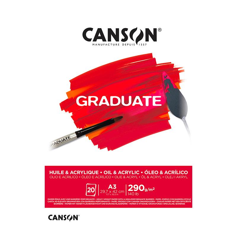 Canson Graduate Μπλοκ για Λάδι και Ακρυλικό A3 290gr 20φ