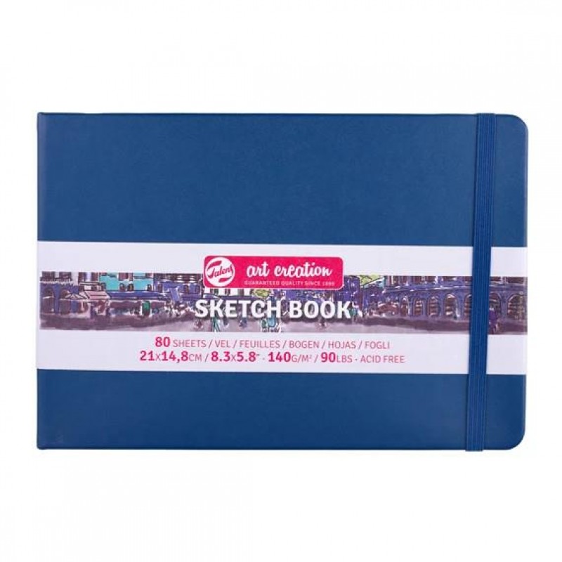 Art Creation Sketch Book A5 (14.8x21cm) Landscape 140gr 80p Navy Blue