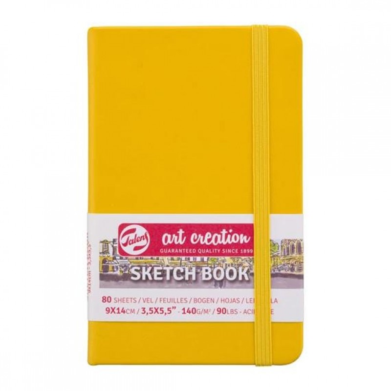 Art Creation Sketch Book 9x14cm 140gr 80p Golden Yellow