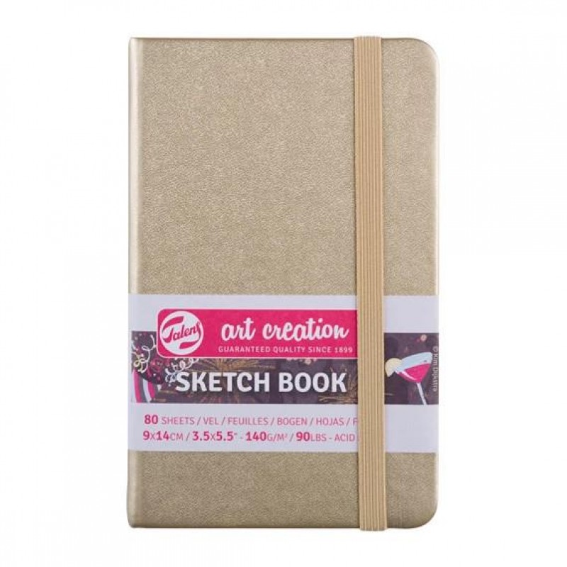 Art Creation Sketch Book 9x14cm 140gr 80p Gold