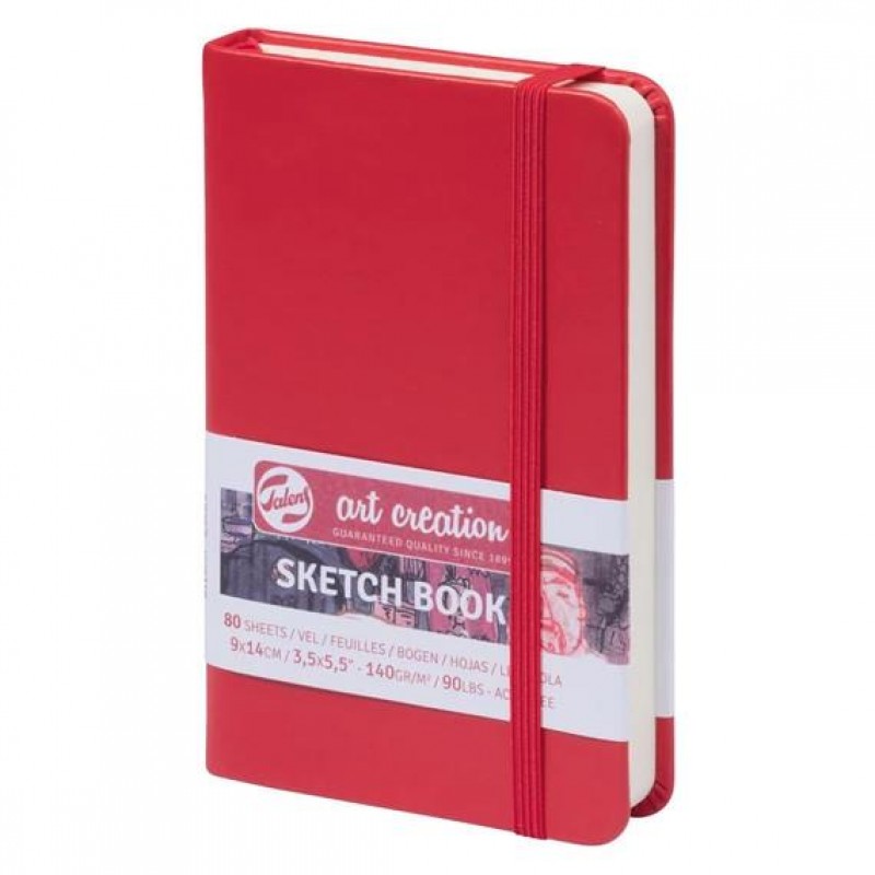 Art Creation Sketch Book 9x14cm 140gr 80p Red