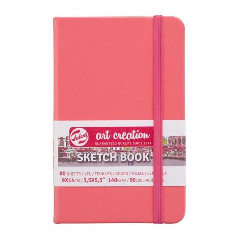 Art Creation Sketch Book 9x14cm 140gr 80p Coral Red