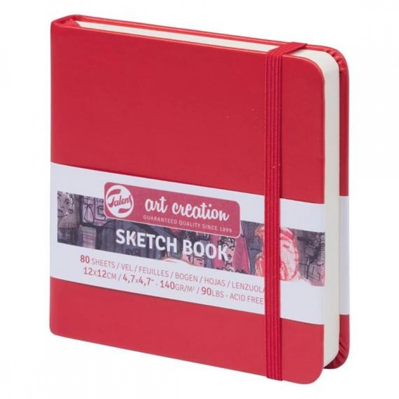 Art Creation Sketch Book 12x12cm 140g 80p Red