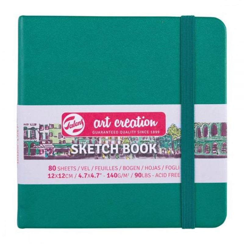 Art Creation Sketch Book 12x12cm 140g 80p Forest Green