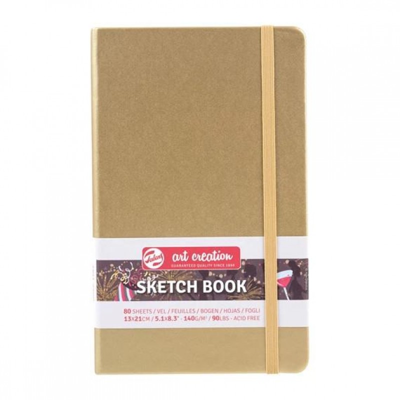 Art Creation Sketch Book 13x21cm 140gr 80p Gold