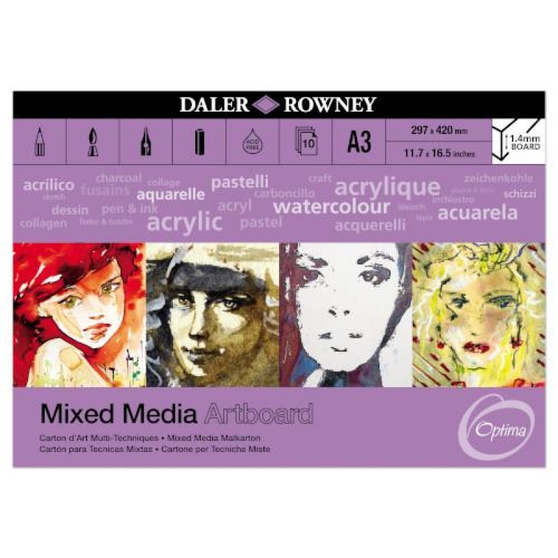 Daler Mixed Media ArtBoard A3 - 297mm x 420mm 10φ