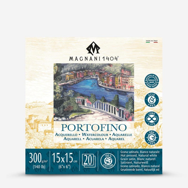 Μπλοκ Ακουαρέλας HP Portofino 15x15cm 300g 20p