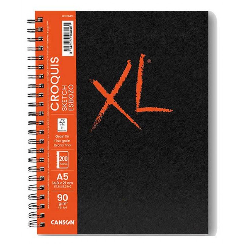 Canson Μπλοκ XL Croquis A5 - 148mm x 210mm 90gr 100Φ